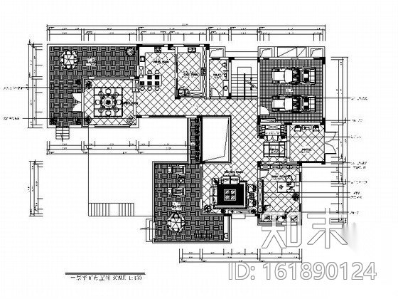 [杭州]某高尔夫别墅室内装饰施工图cad施工图下载【ID:161890124】