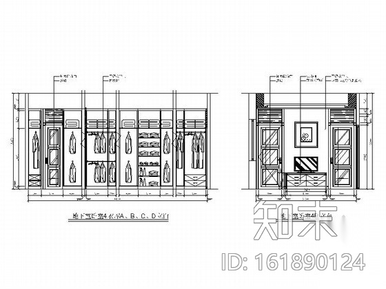 [杭州]某高尔夫别墅室内装饰施工图cad施工图下载【ID:161890124】