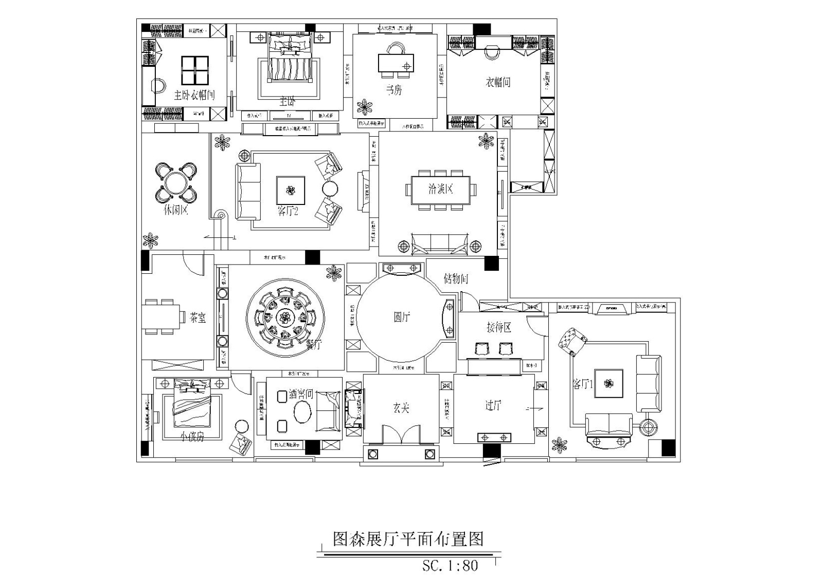 [无锡]图森整体木作-无锡展厅施工图+木饰面深化图纸+...cad施工图下载【ID:160407134】