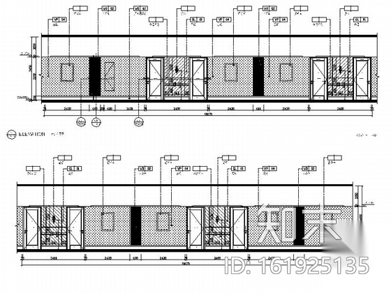 [广东]典雅欧式五星级商务酒店客房部分室内设计施工图（...cad施工图下载【ID:161925135】