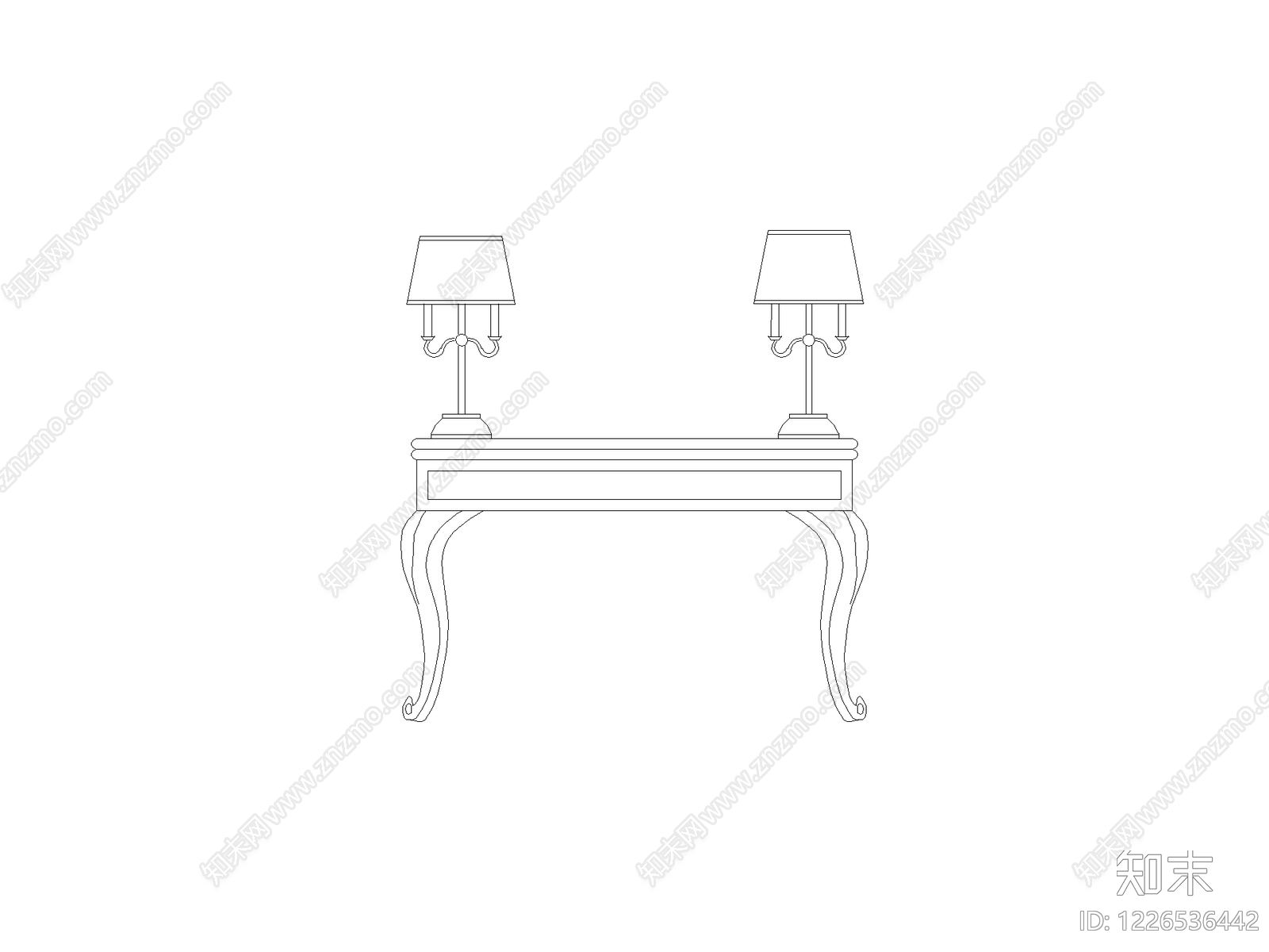 桌子cad施工图下载【ID:1226536442】