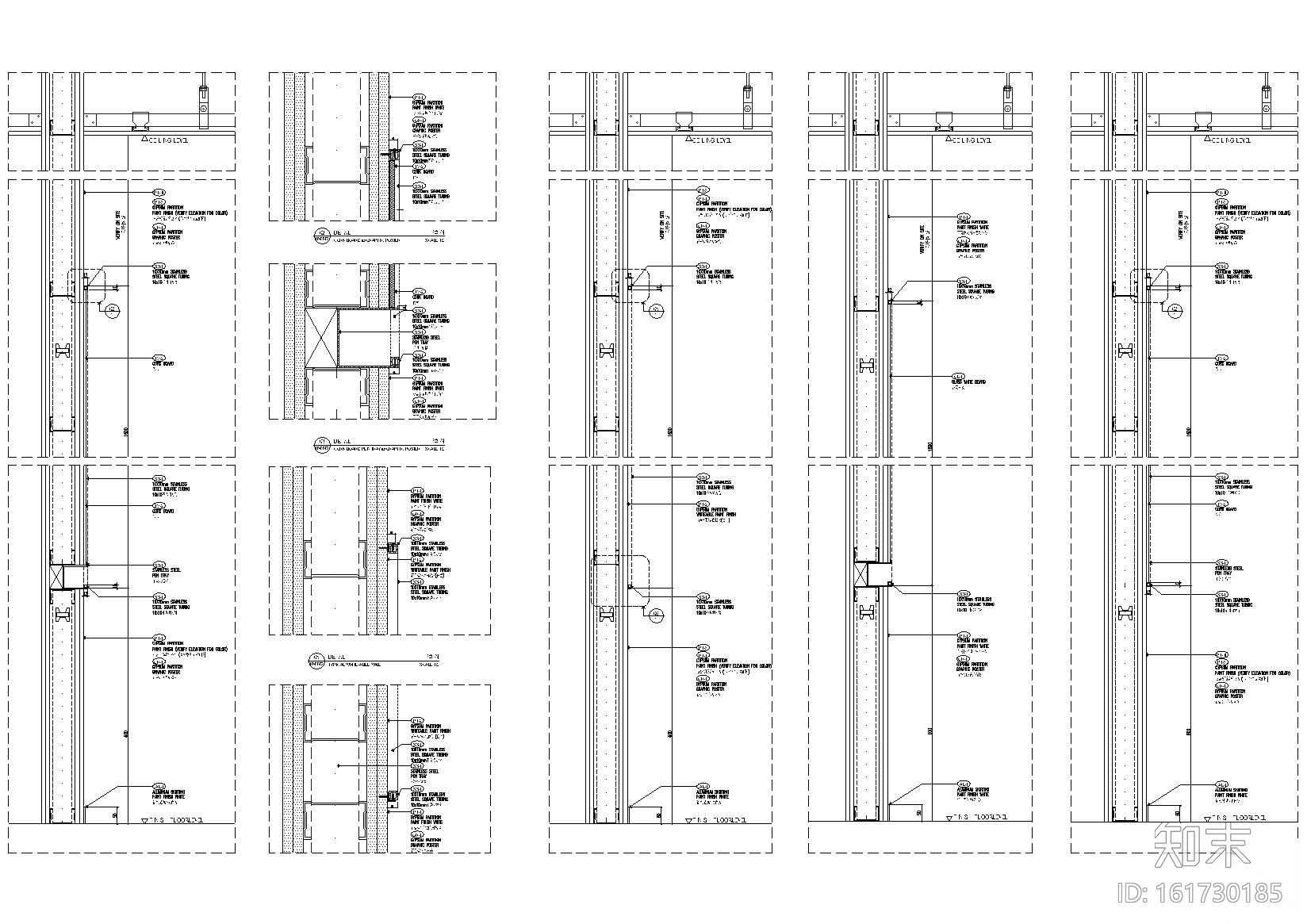 [成都]2000㎡二层现代办公空间施工图+实景cad施工图下载【ID:161730185】