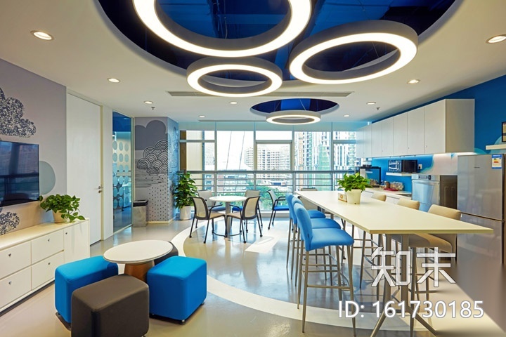 [成都]2000㎡二层现代办公空间施工图+实景cad施工图下载【ID:161730185】