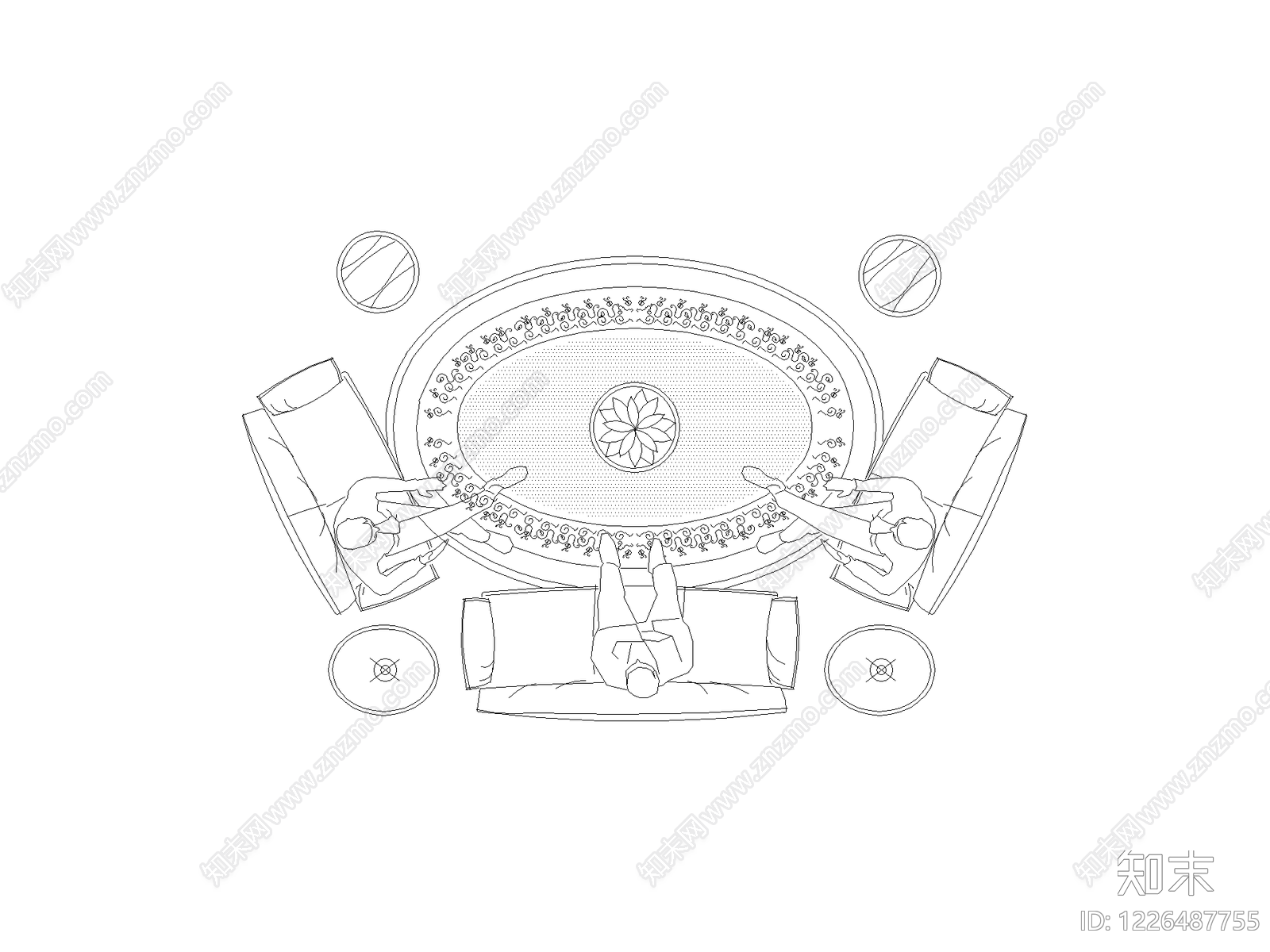 家装图块cad施工图下载【ID:1226487755】