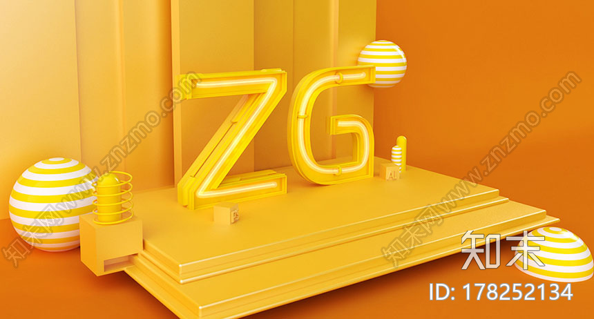 创意字母ZGCG模型下载【ID:178252134】