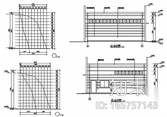 [广东]某城区公共厕所建筑方案图cad施工图下载【ID:165757143】