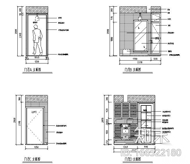 铭筑设计-浙江杭州雅居施工图+效果图施工图下载【ID:166522180】