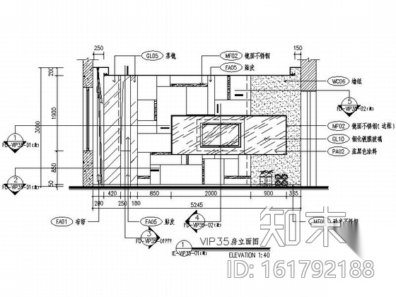 [石家庄]品牌企业集团现代KTV会所装修图（含效果）施工图下载【ID:161792188】