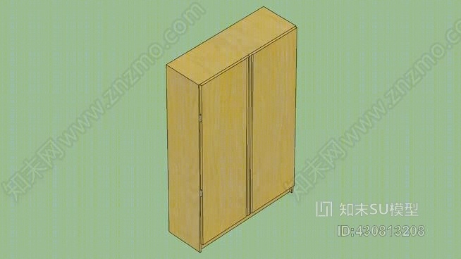 衣柜SU模型下载【ID:430813208】