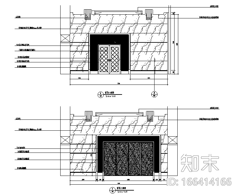 金沙明珠宴会酒店设计施工图（附效果图）cad施工图下载【ID:166414166】