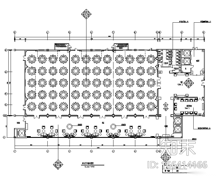 金沙明珠宴会酒店设计施工图（附效果图）cad施工图下载【ID:166414166】