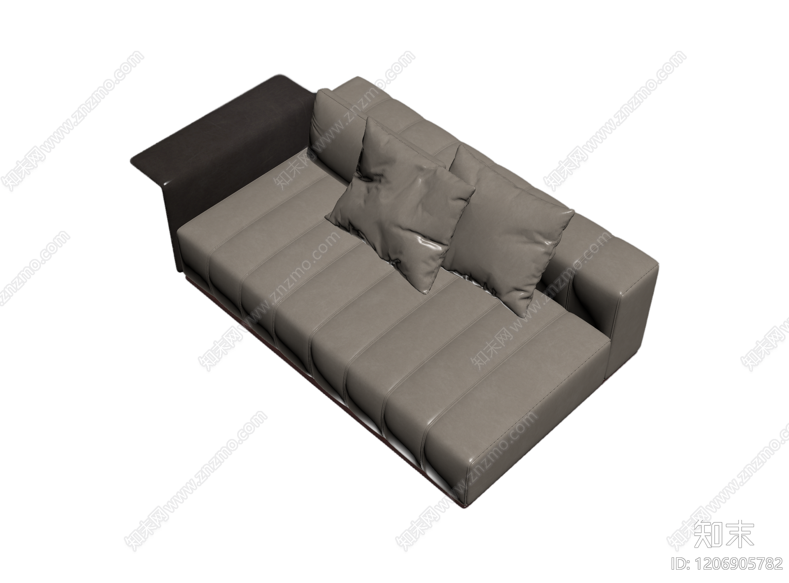 现代皮质沙发组件3D模型下载【ID:1206905782】