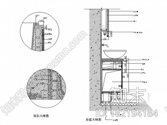 [无锡]滨湖知名地产现代五居室装修图（含效果）cad施工图下载【ID:182194184】