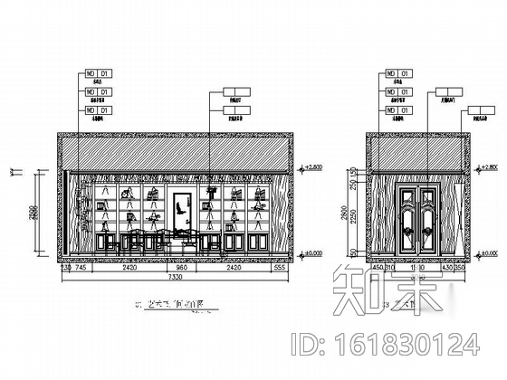 [山东]原创中欧混搭养生休闲会所装修施工图（含效果）cad施工图下载【ID:161830124】