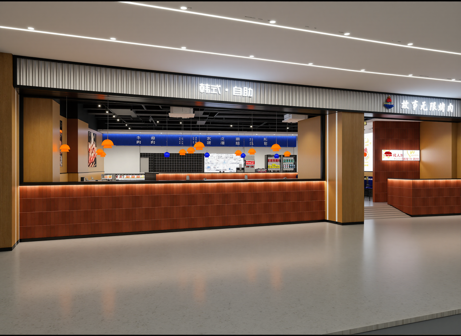 工业自助餐厅3D模型下载【ID:1214685595】