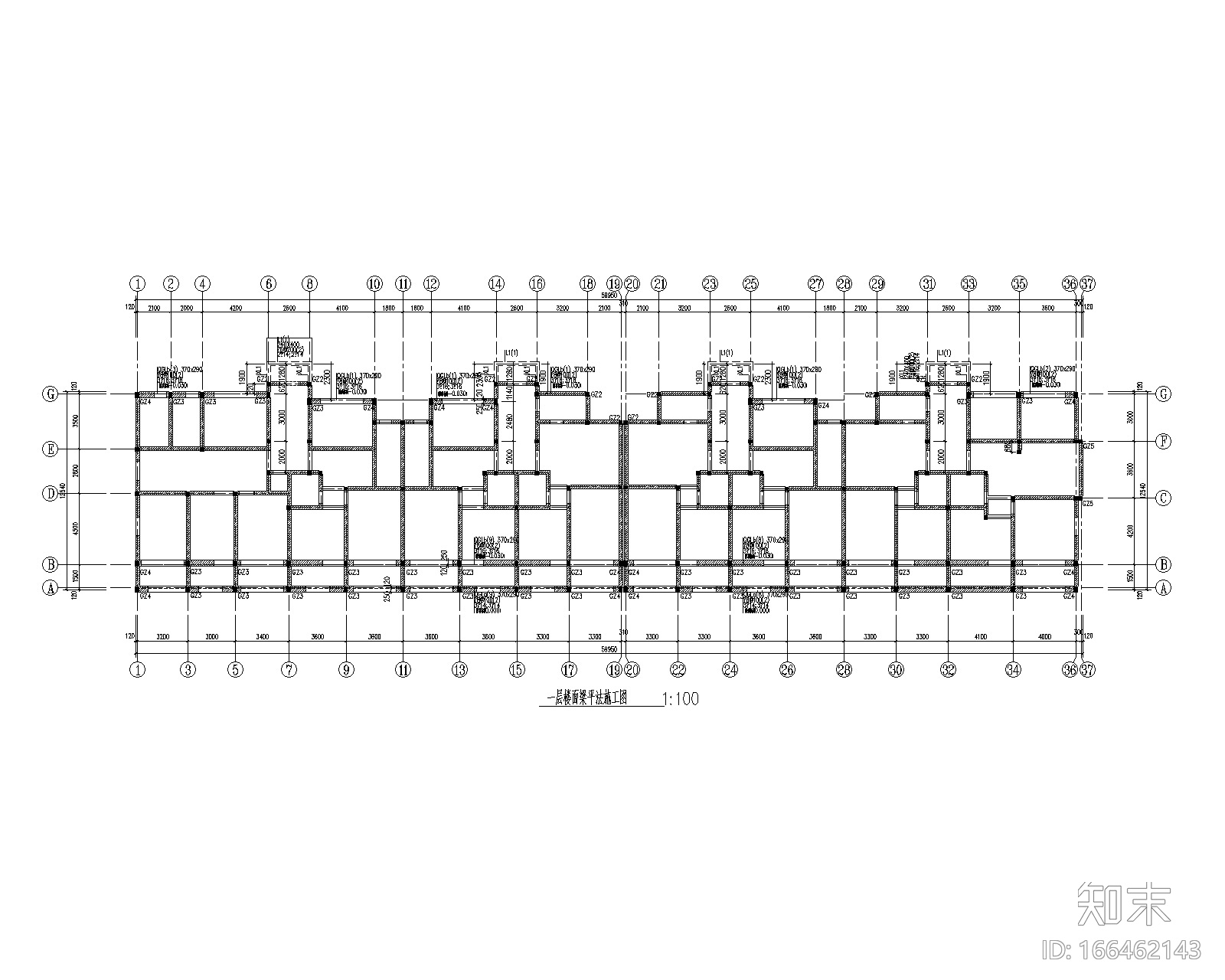 山东六层砌体结构住宅楼结构施工图2014cad施工图下载【ID:166462143】