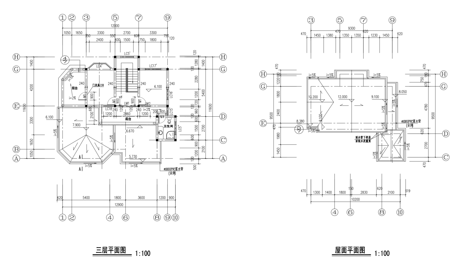 欧陆风格私人独栋别墅建筑设计施工图（含CAD、JPG）施工图下载【ID:149889165】