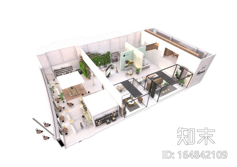 [北京]赫曼德高端橱柜连锁店效果图+CAD全套施工图cad施工图下载【ID:164842109】