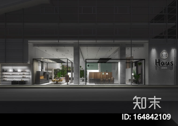 [北京]赫曼德高端橱柜连锁店效果图+CAD全套施工图cad施工图下载【ID:164842109】