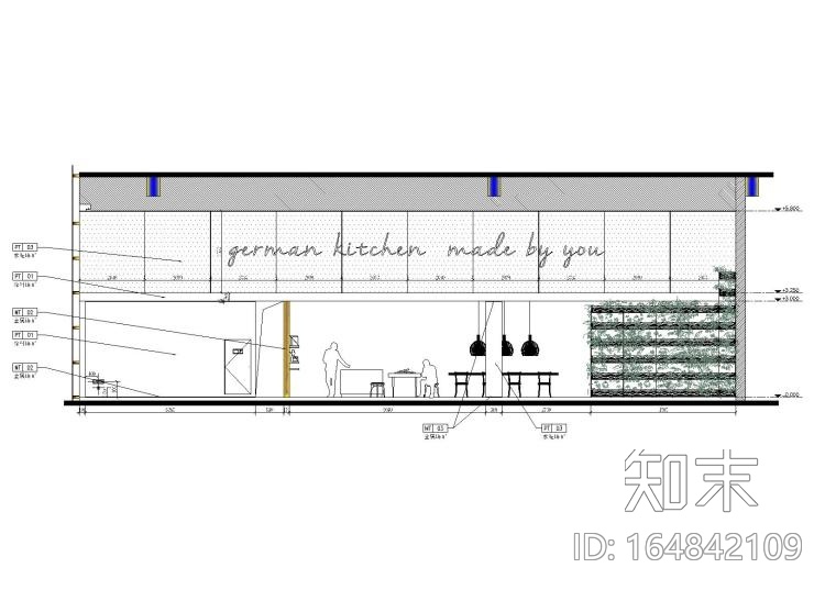 [北京]赫曼德高端橱柜连锁店效果图+CAD全套施工图cad施工图下载【ID:164842109】