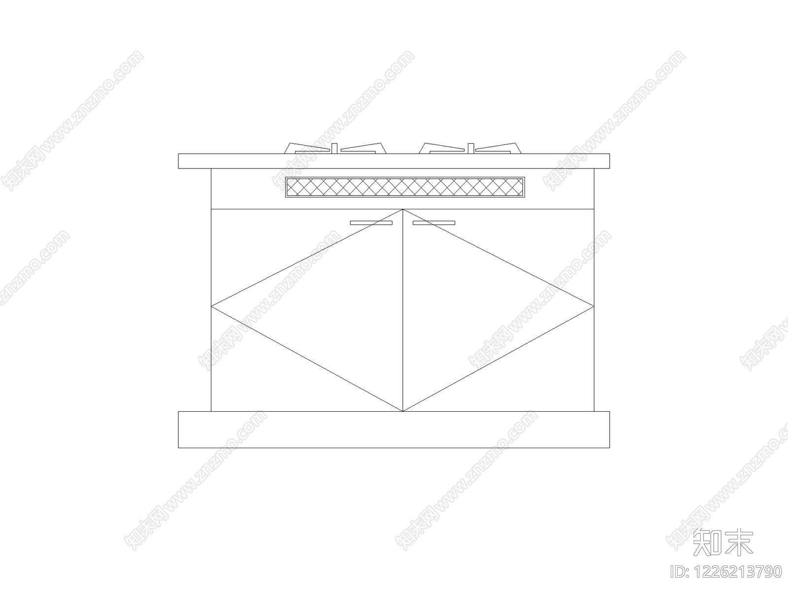 柜子cad施工图下载【ID:1226213790】