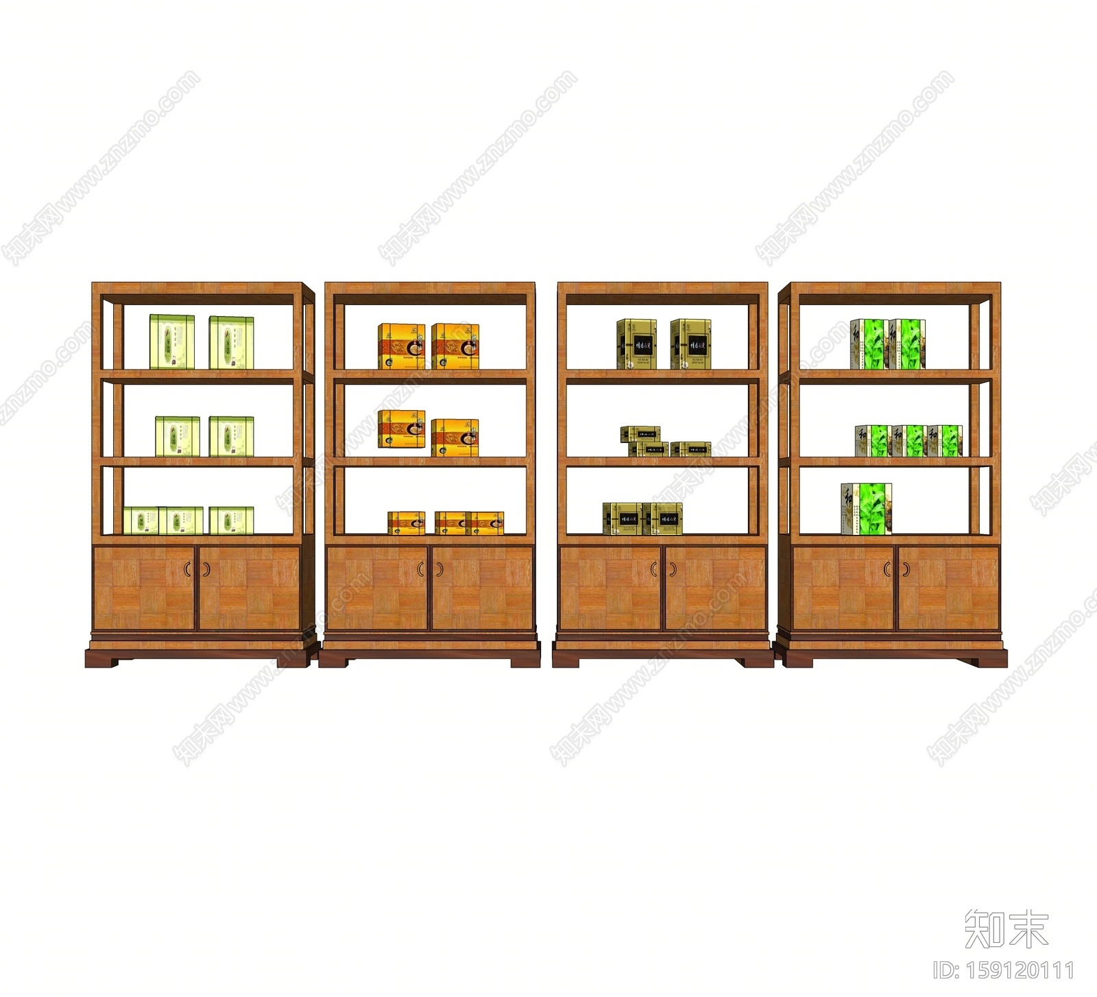 现代展示架展示架SU模型下载【ID:159120111】