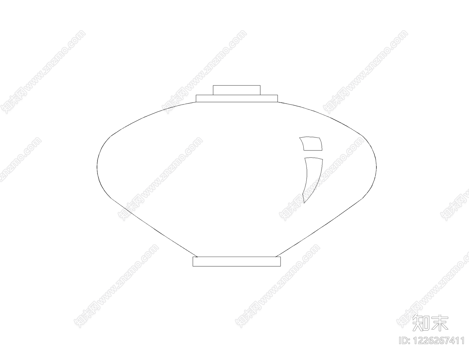陈设类立面挂画cad施工图下载【ID:1226267411】