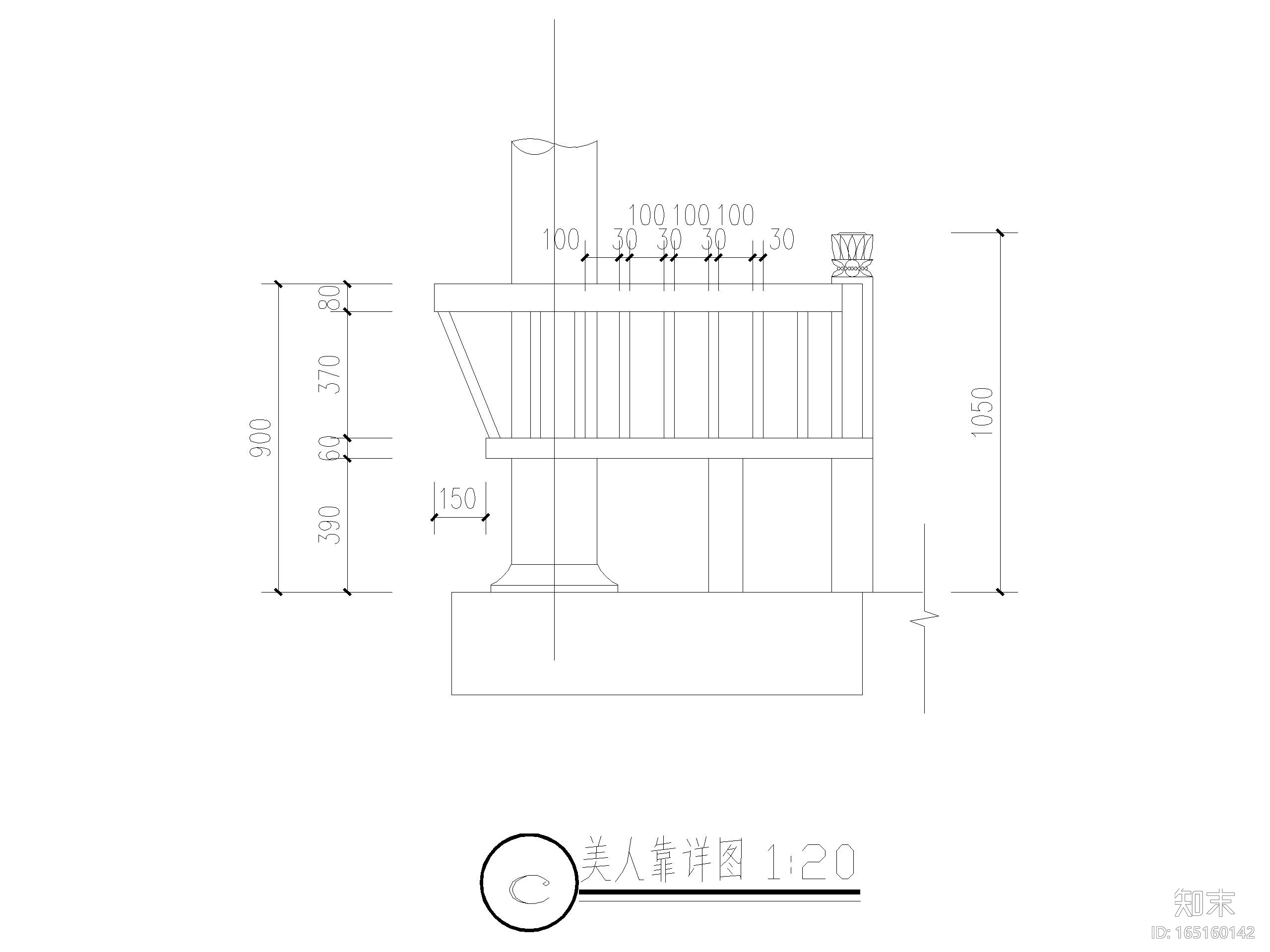 古建四角亭 钢筋混凝土结构施工图下载【ID:165160142】