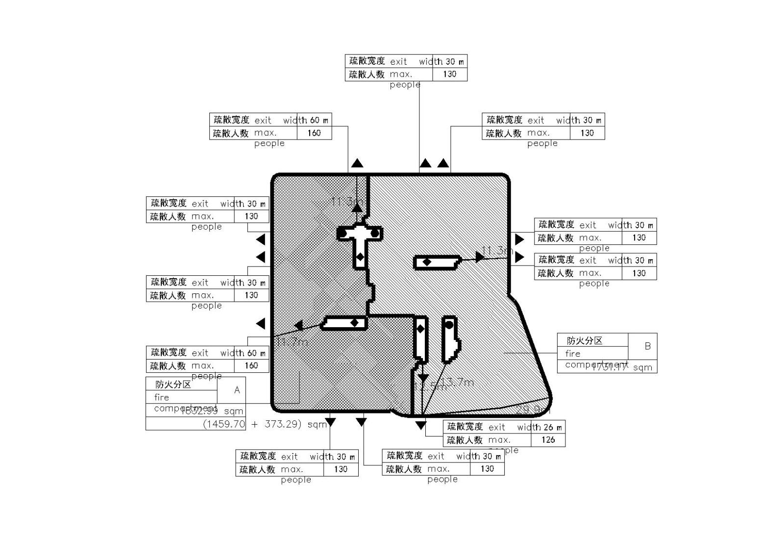 [河南]郑州绿地中央广场现代风高层综合体办公建筑施工图...cad施工图下载【ID:149934152】