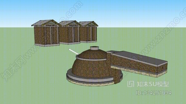 沼气厕所SU模型下载【ID:134251094】
