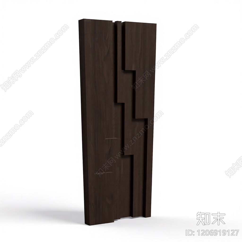 木质装饰墙板3D模型下载【ID:1206919127】