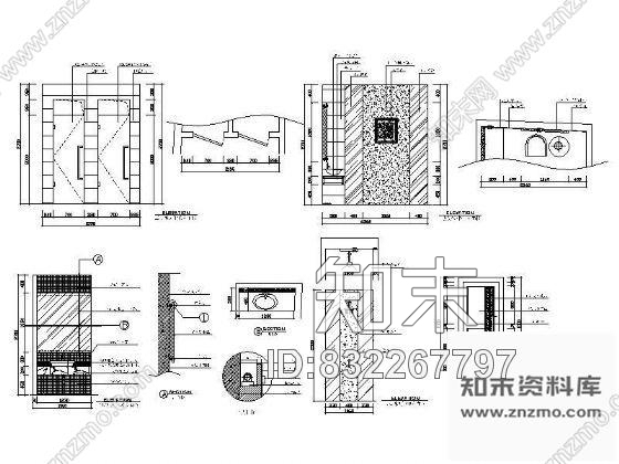 图块/节点水疗区装修详图cad施工图下载【ID:832267797】