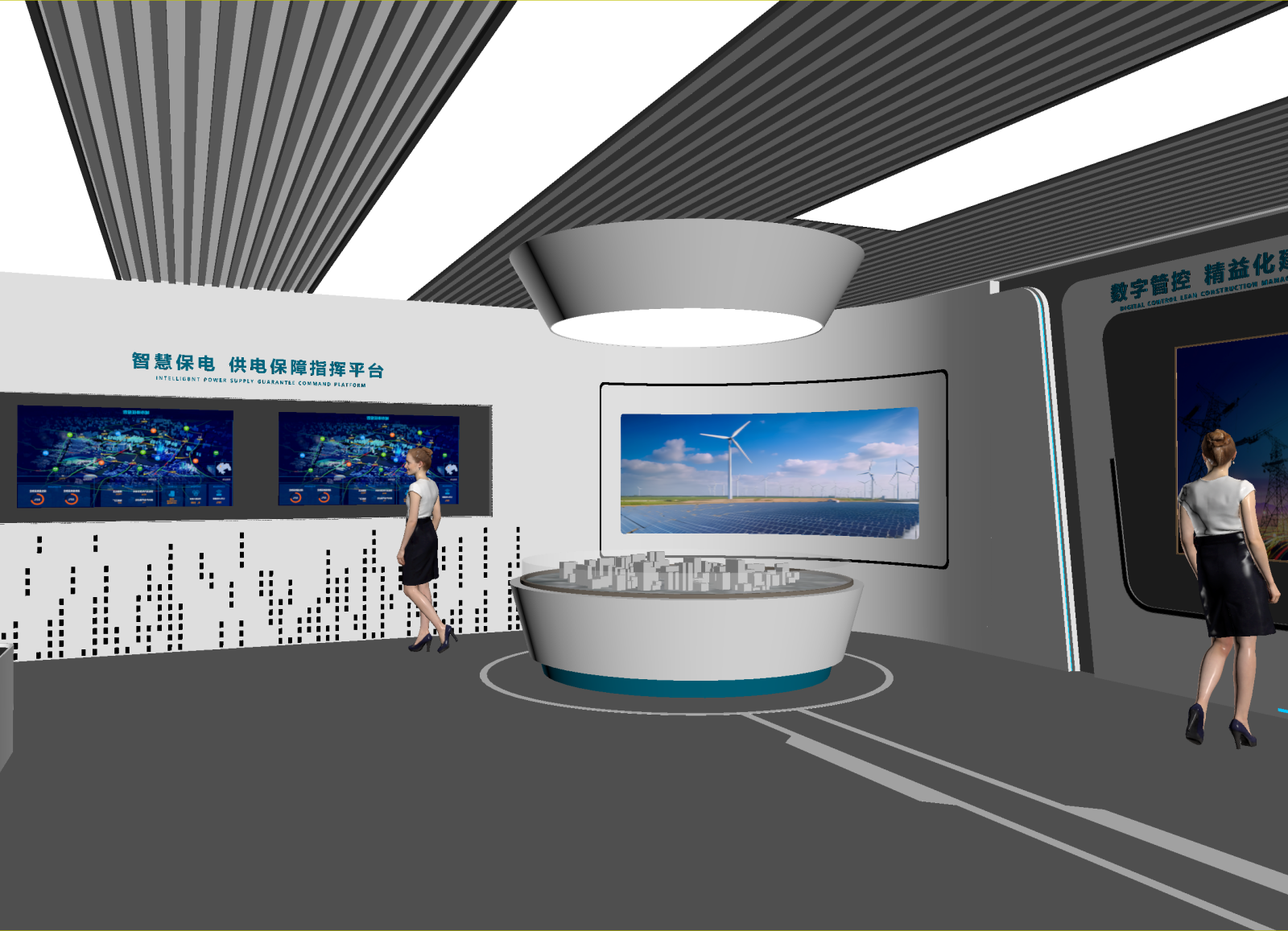 现代科技展厅3D模型下载【ID:1214652128】