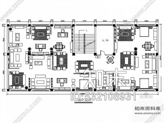 施工图山东某工厂红木家具展厅室内装修图施工图下载【ID:532108931】