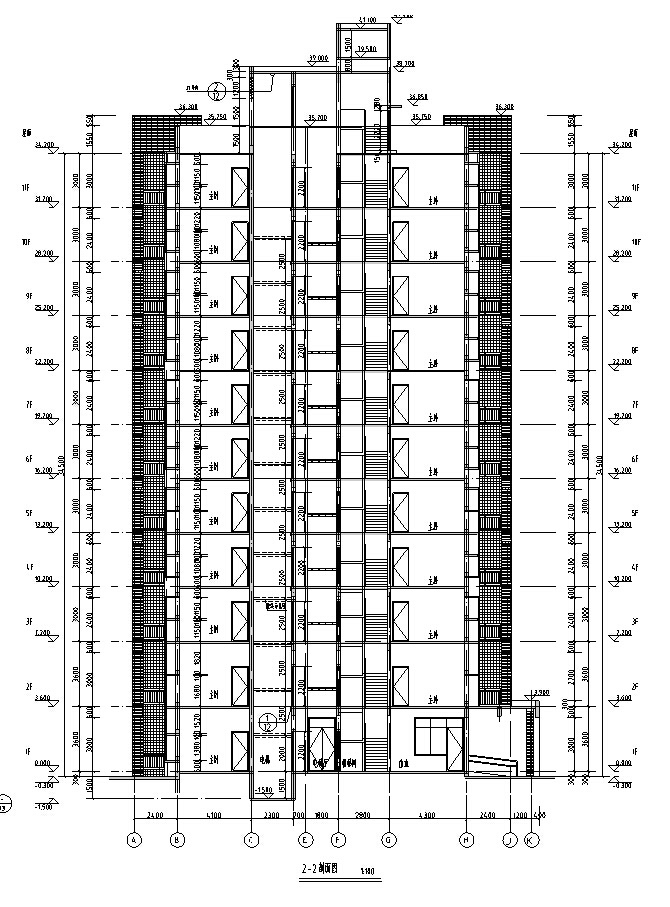 [广州]高层碧桂园小学教学楼、宿舍、综合楼施工图（含...cad施工图下载【ID:166709156】