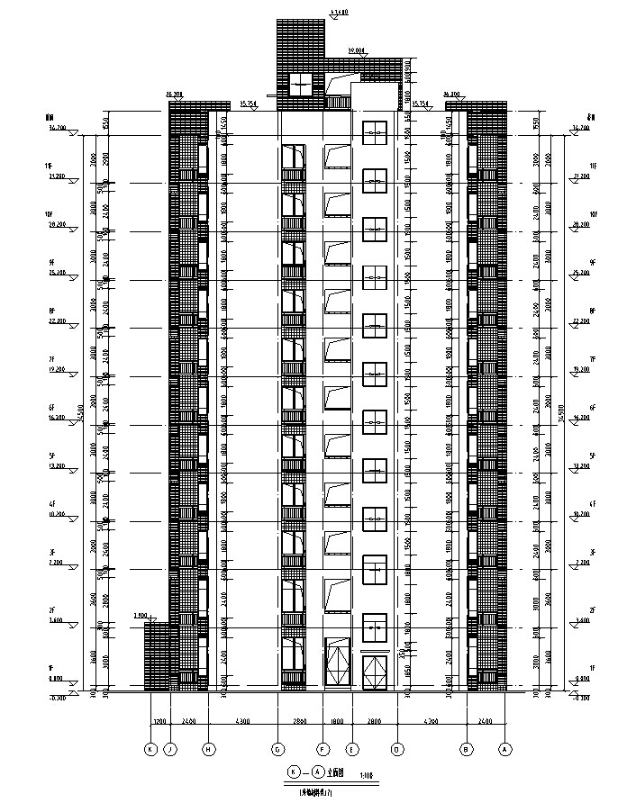 [广州]高层碧桂园小学教学楼、宿舍、综合楼施工图（含...cad施工图下载【ID:166709156】