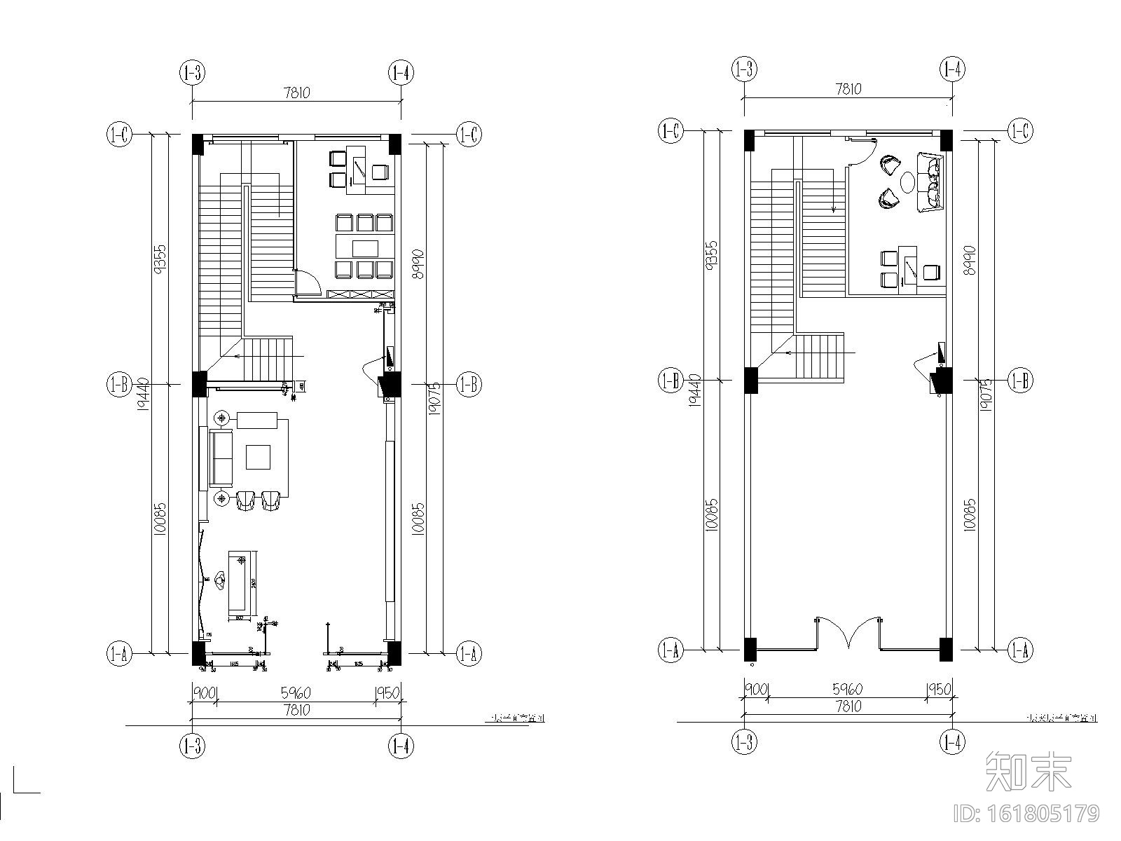 现代洗浴会所足疗馆空间设计施工图施工图下载【ID:161805179】