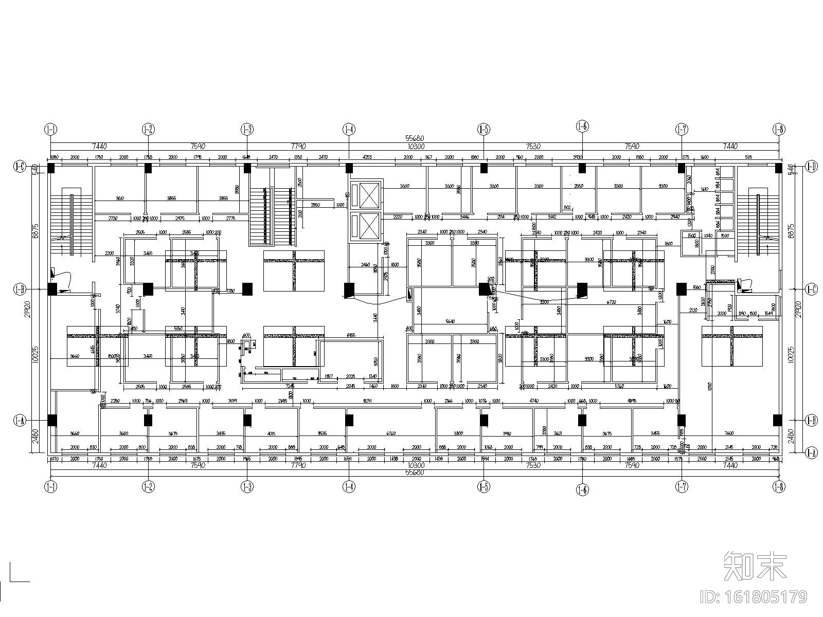 现代洗浴会所足疗馆空间设计施工图cad施工图下载【ID:161805179】