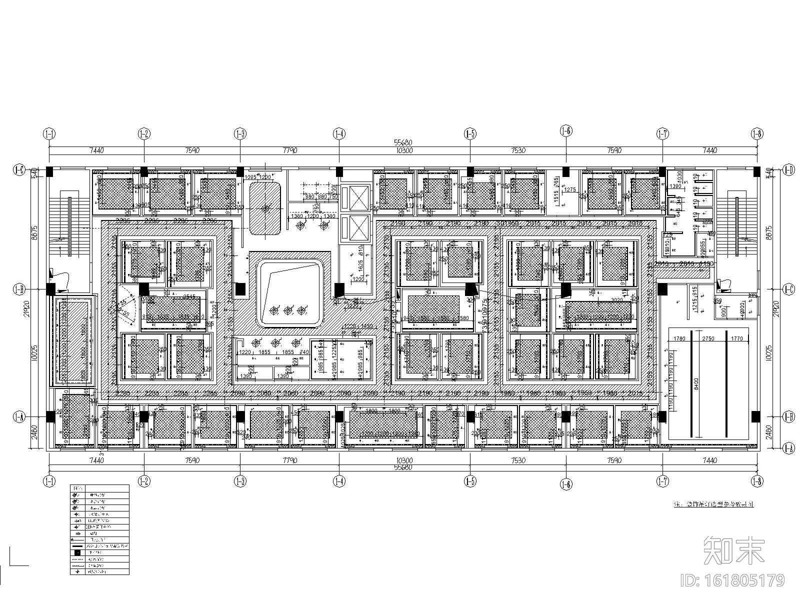 现代洗浴会所足疗馆空间设计施工图cad施工图下载【ID:161805179】