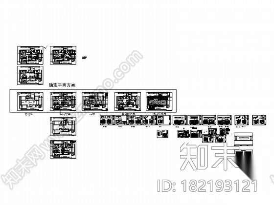 [厦门]欧式四室两厅居室完整施工图cad施工图下载【ID:182193121】