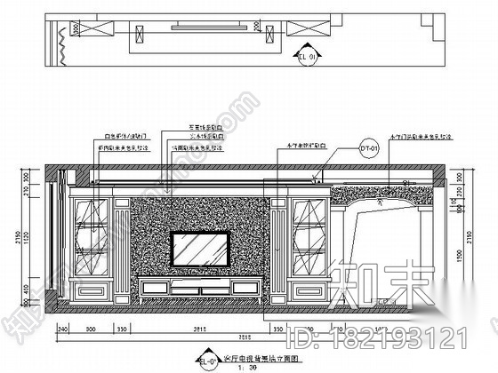 [厦门]欧式四室两厅居室完整施工图cad施工图下载【ID:182193121】