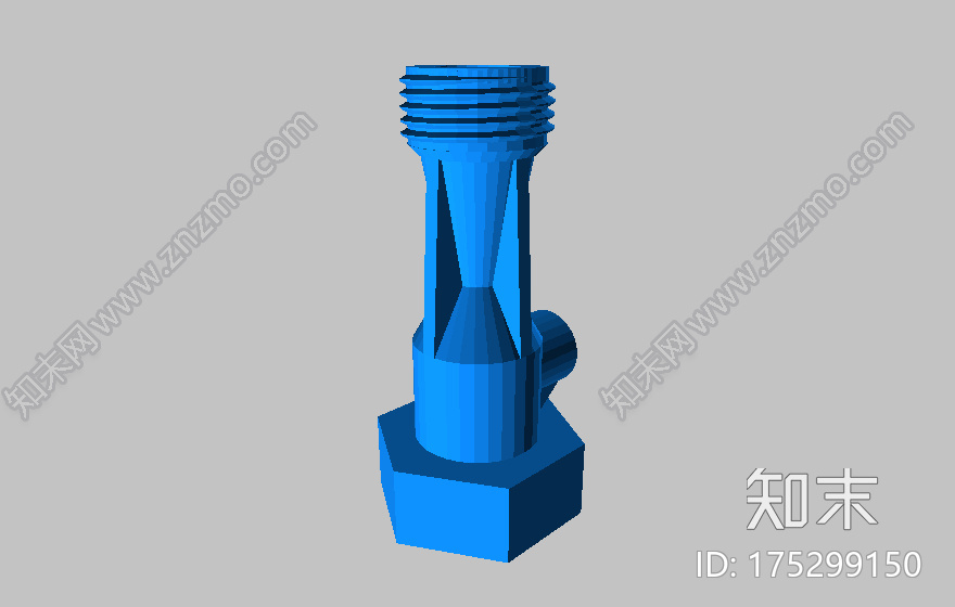 花园水管三通接头3d打印模型下载【ID:175299150】