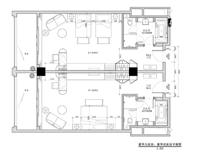 [福建]厦门帝元维多利亚大酒店室内设计方案cad施工图下载【ID:161839193】