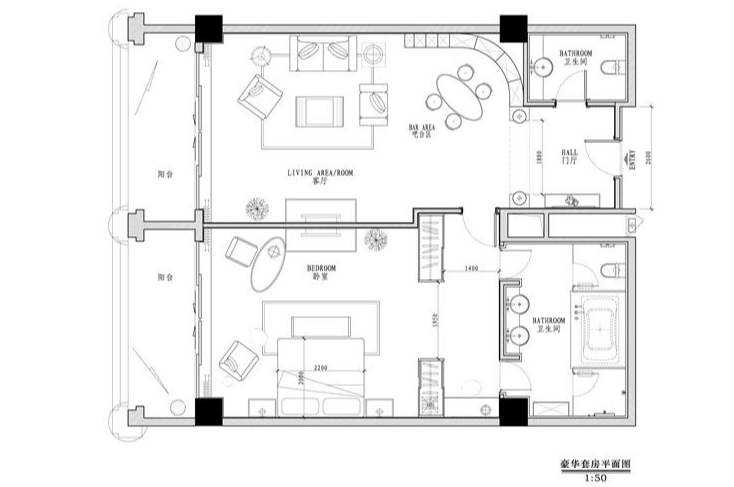 [福建]厦门帝元维多利亚大酒店室内设计方案cad施工图下载【ID:161839193】