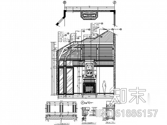 [武汉]法兰西田园风情独栋双层别墅装修施工图cad施工图下载【ID:161886157】