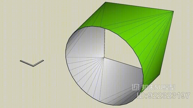 过渡，方形到圆形管道SU模型下载【ID:922323197】
