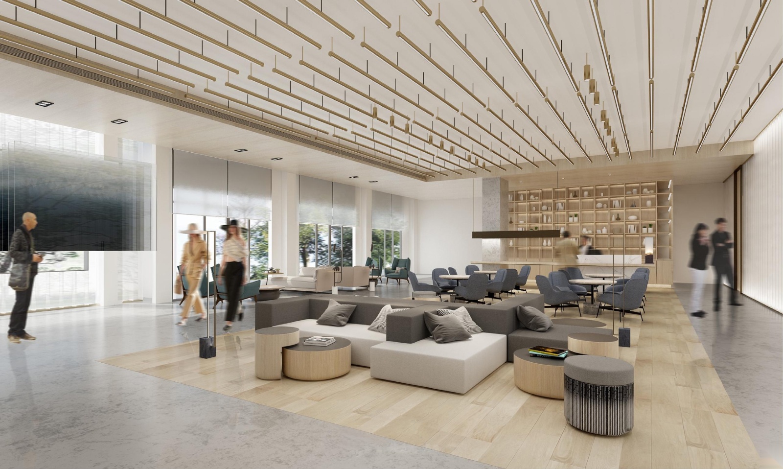 [江苏]集艾G&A-南京华润国际社区售楼处CAD施工图cad施工图下载【ID:160704147】