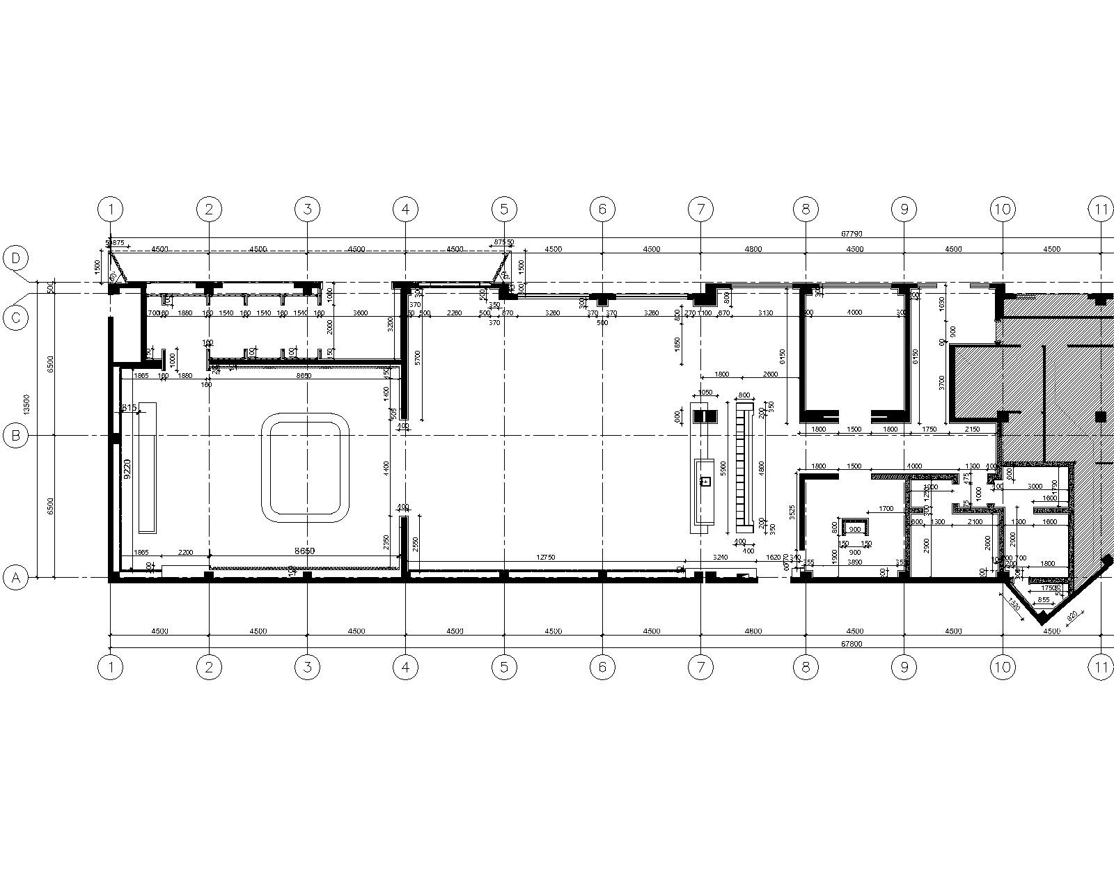 [江苏]集艾G&A-南京华润国际社区售楼处CAD施工图cad施工图下载【ID:160704147】