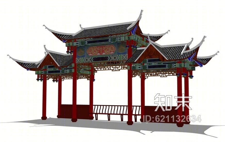 公交站台SU模型下载【ID:621132634】