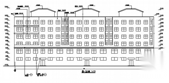 河北省某底商住宅楼建筑方案图cad施工图下载【ID:149844190】